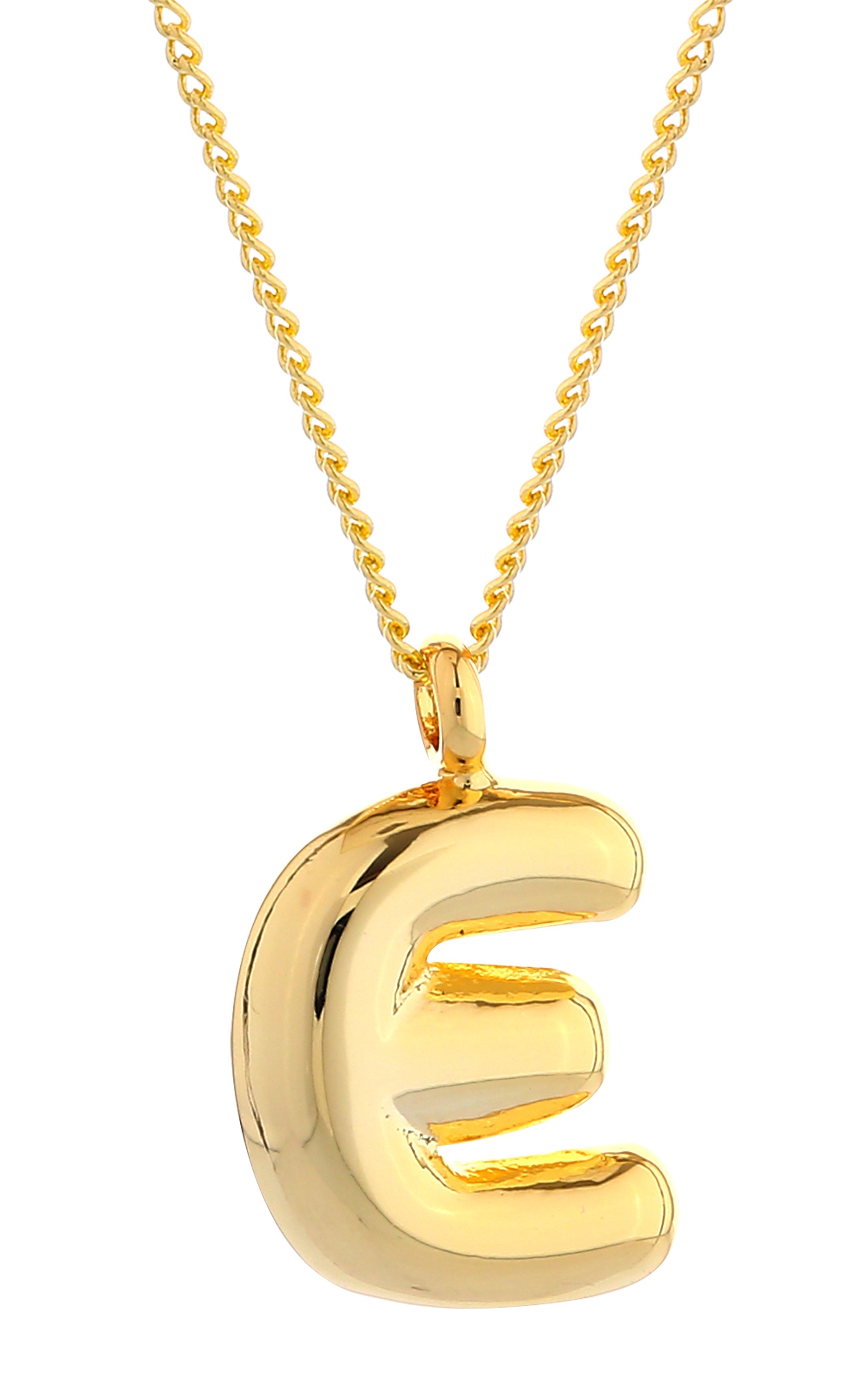 14K Gold Dipped Mini Bold initial Necklace
