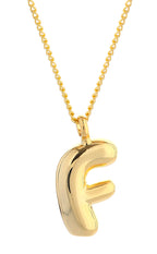 14K Gold Dipped Mini Bold initial Necklace