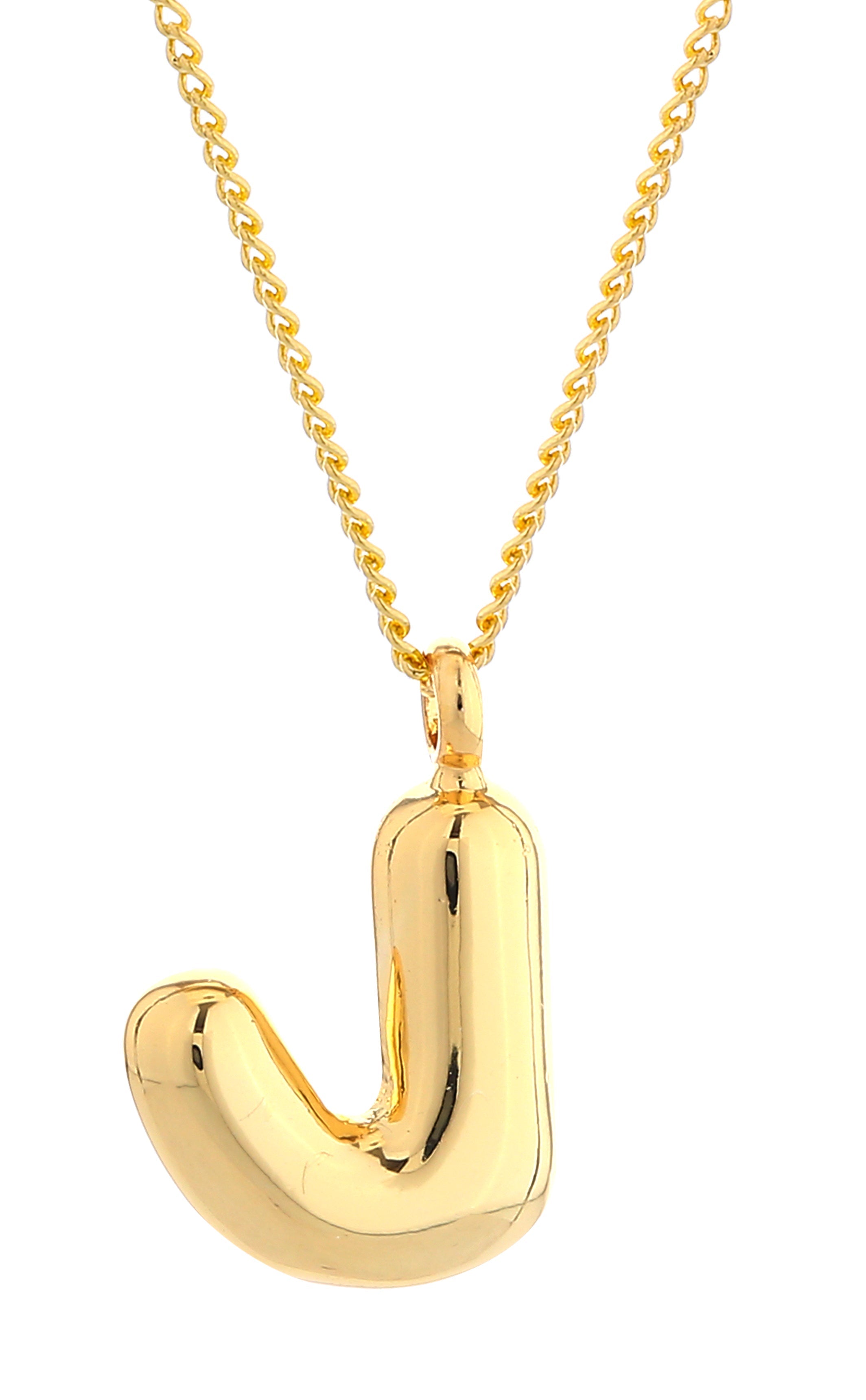 14K Gold Dipped Mini Bold initial Necklace