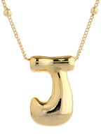 14K Gold Dipped Bold initial Necklace