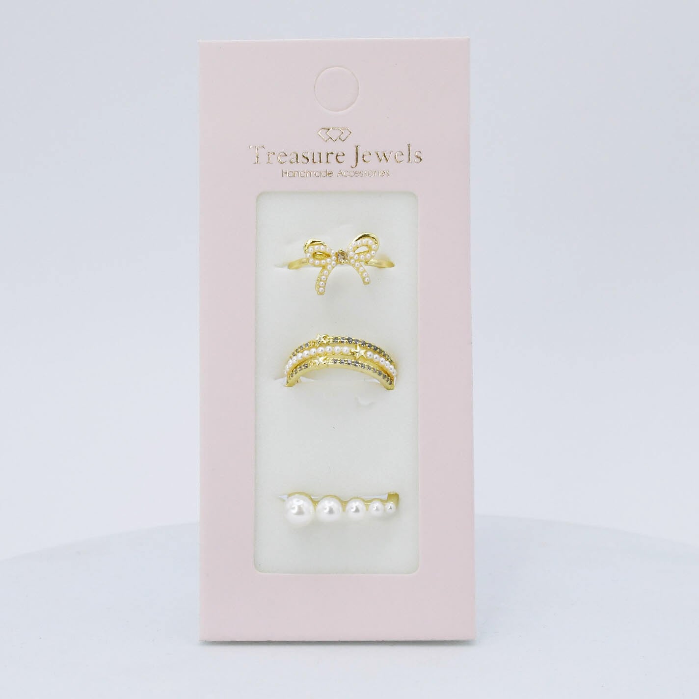 Divine Pearl Ring Set