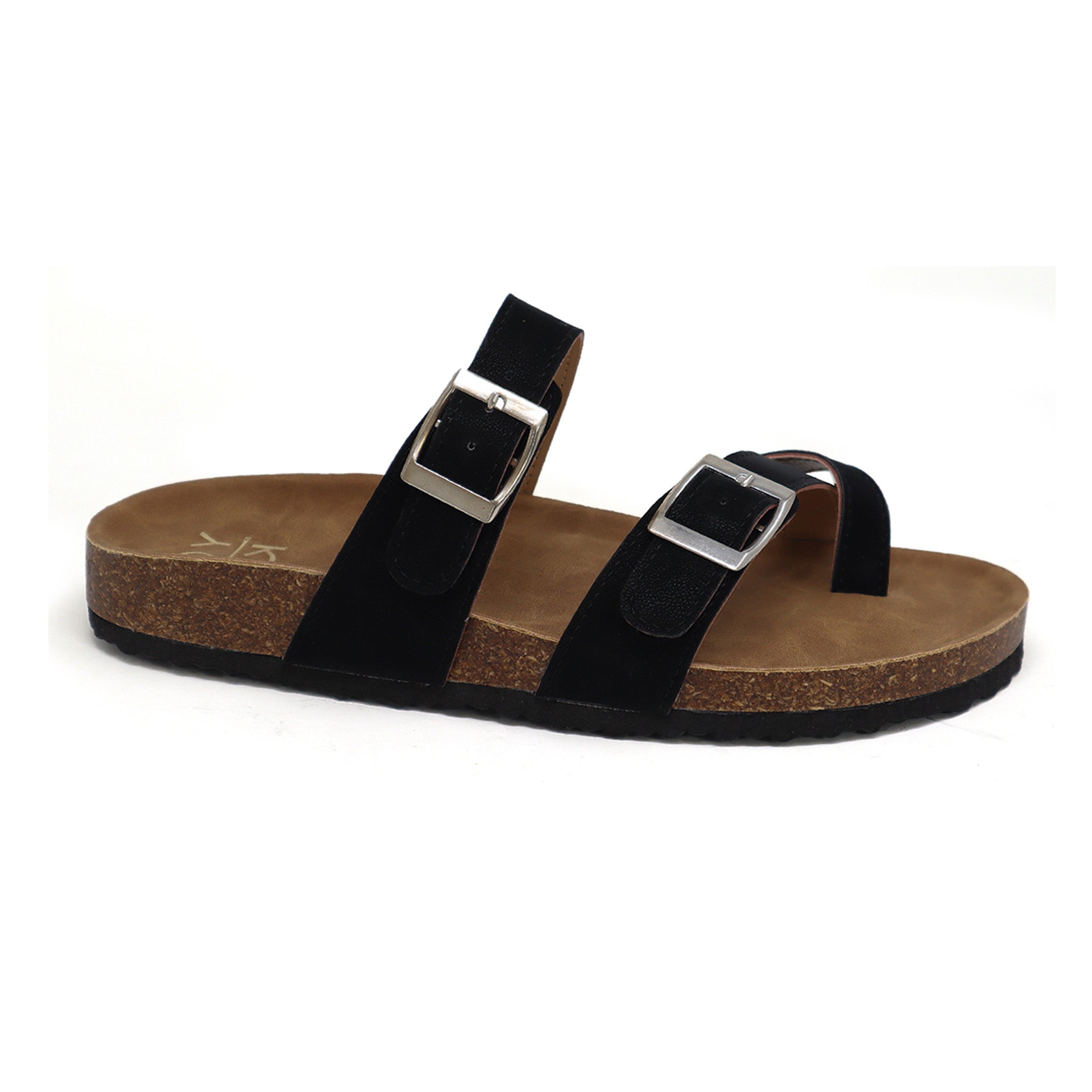 GIAN-280 Women's Slide Sandal With Strap and Buckle