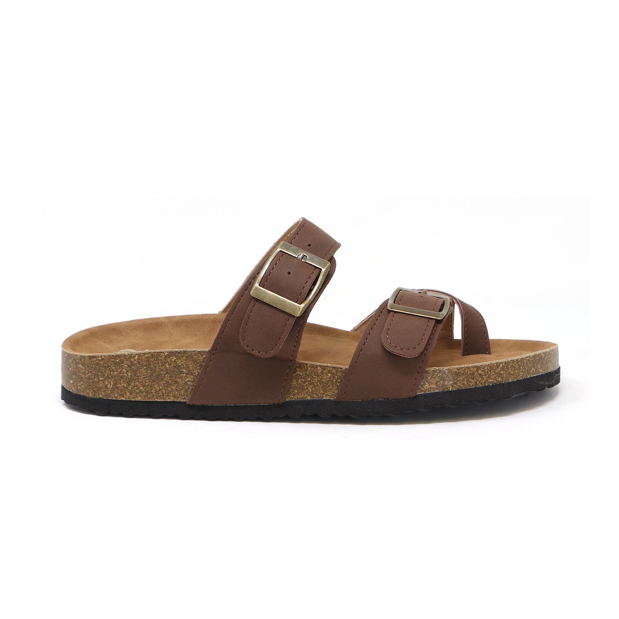 GIAN-280 Women's Slide Sandal With Strap and Buckle