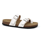 GIAN-280 Women's Slide Sandal With Strap and Buckle