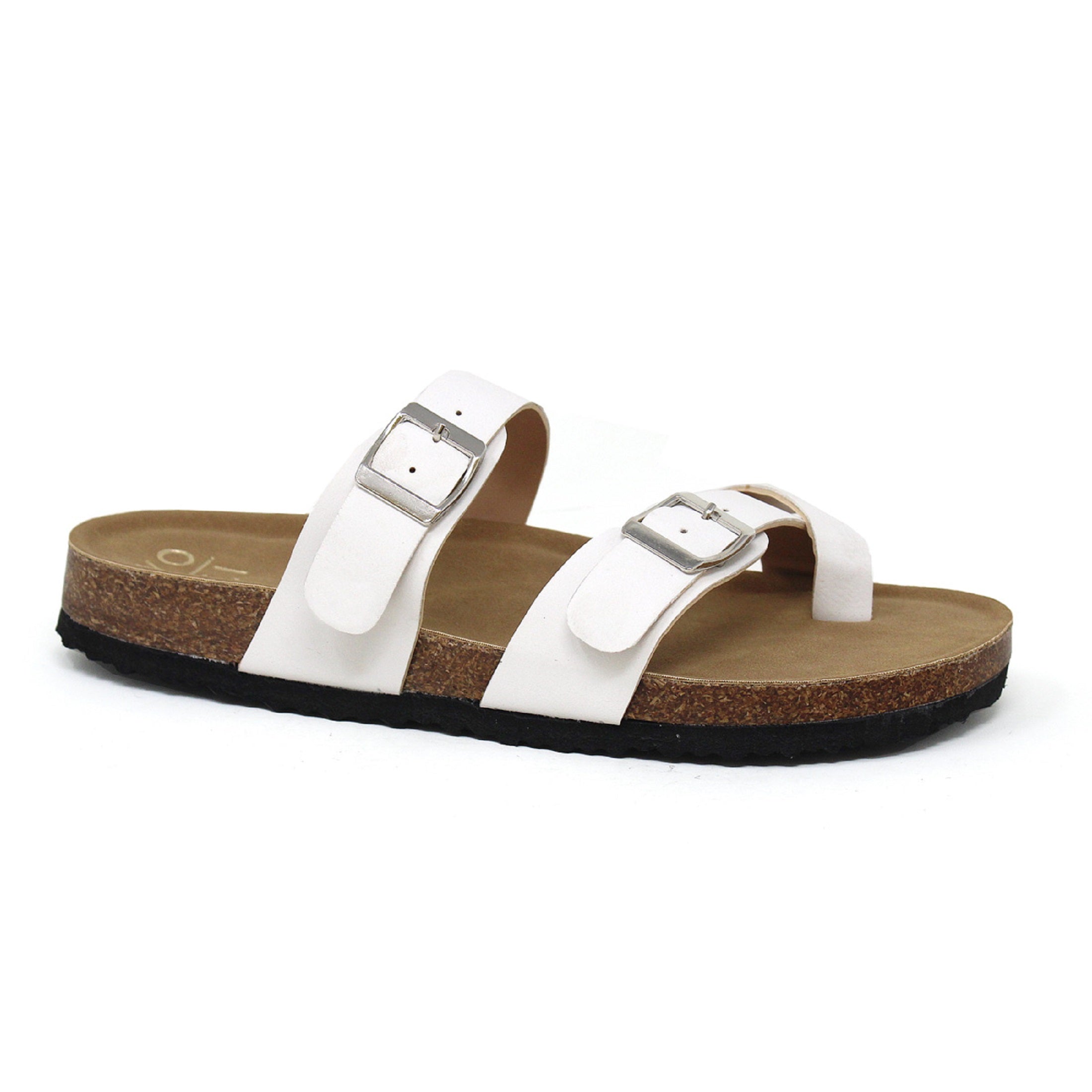 GIAN-280 Women's Slide Sandal With Strap and Buckle