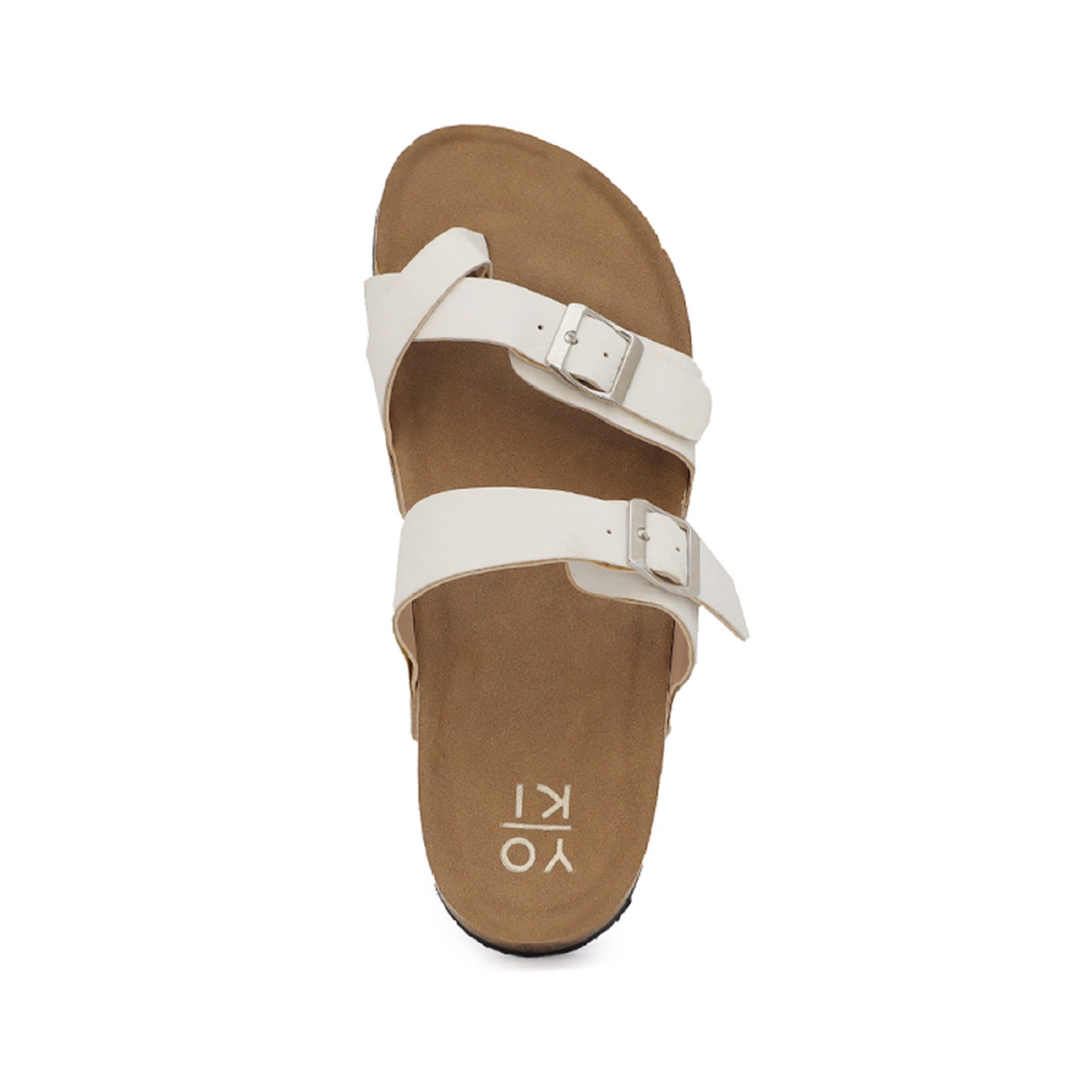 GIAN-280 Women's Slide Sandal With Strap and Buckle