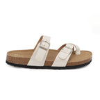 GIAN-280 Women's Slide Sandal With Strap and Buckle