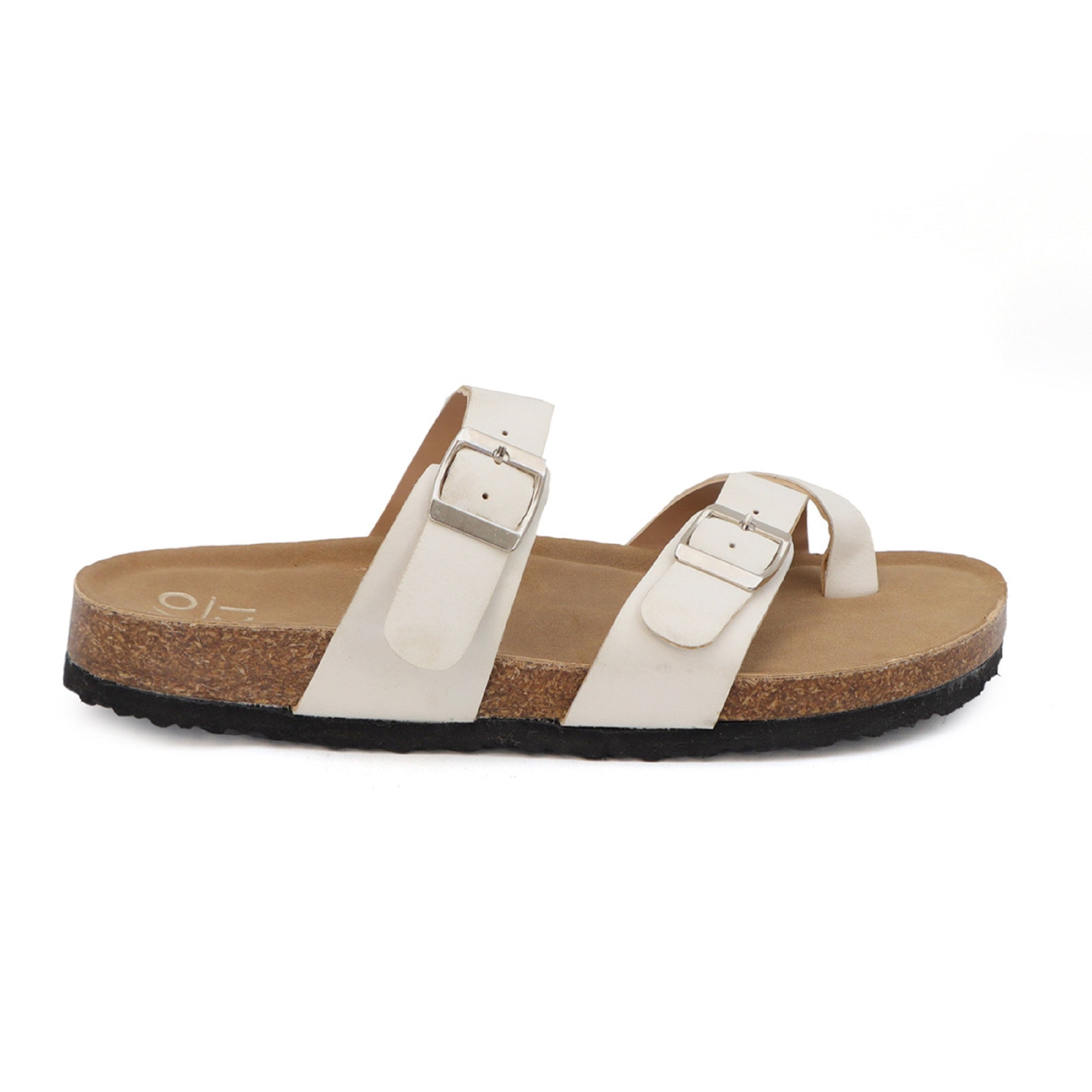 GIAN-280 Women's Slide Sandal With Strap and Buckle