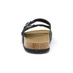 GIAN-91 Women's PU Sandal With Two Piece Upper and Buckle
