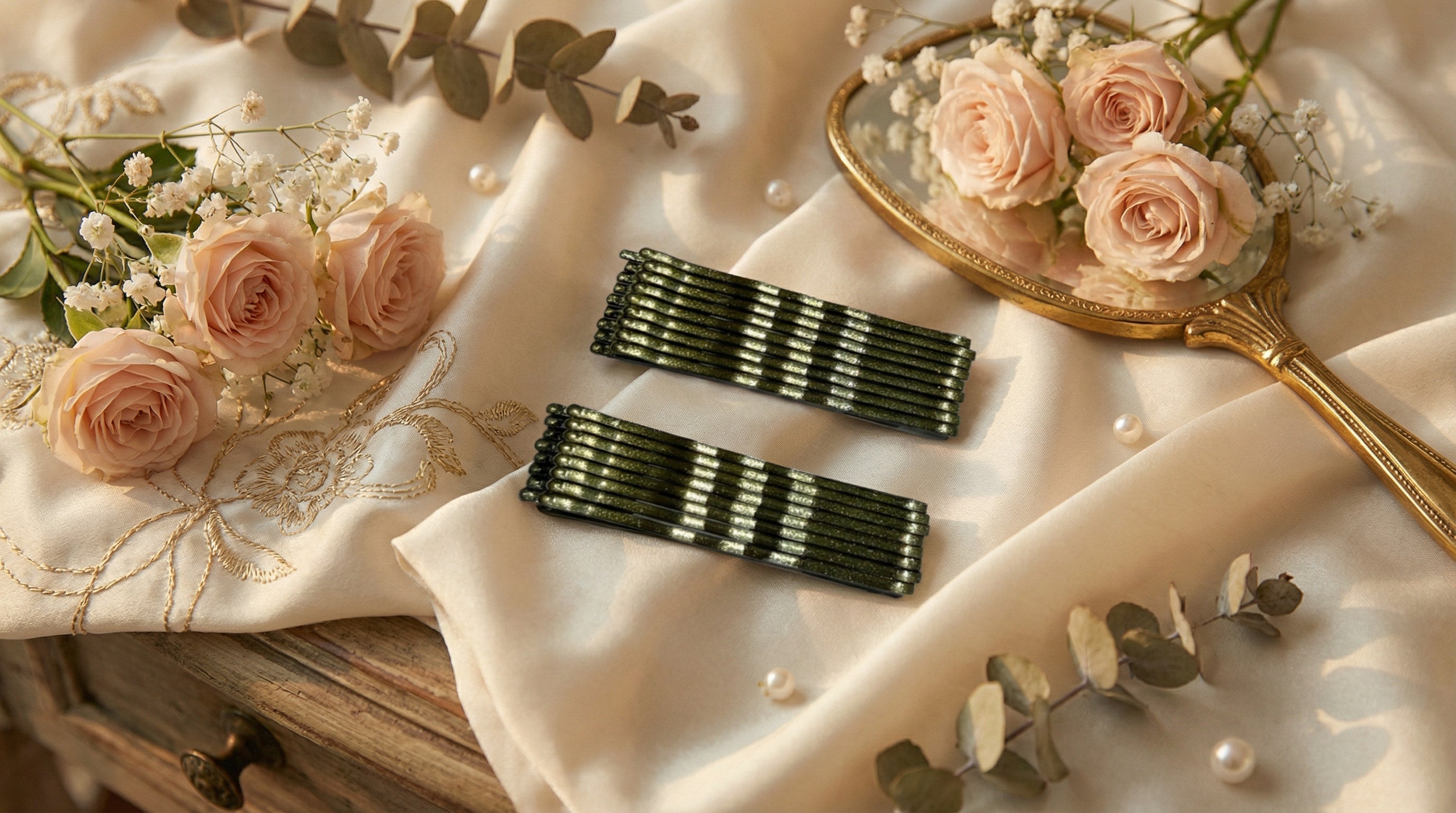 Gold Bobby Pins. Pack of 25
