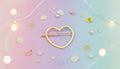Gold Heart Hair Clip