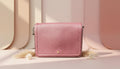 Pink Leather Crossbody Bag