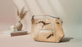 Beige Leather Handbag