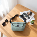 Mint Green Quilted Belt Bag