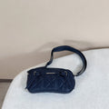 Black Quilted Camera Crossbody Bag