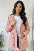 Blush & Go Utility Lined Snap Close Jacket