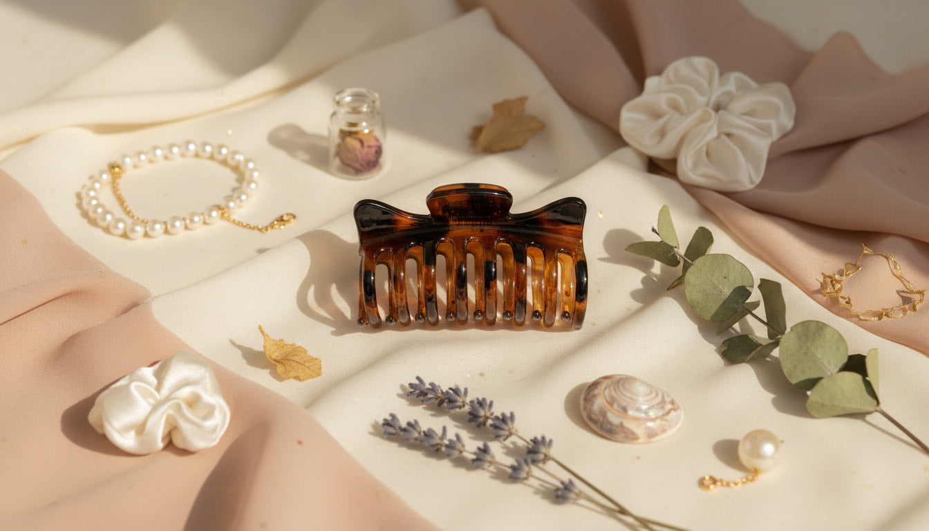Large Brown Hair Clamp
