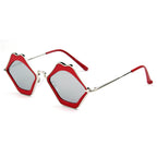 MADISON | Womens Fashion Funky Mouth Kissing Lip Shape Hippie Love Party Sunglasses