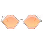 MADISON | Womens Fashion Funky Mouth Kissing Lip Shape Hippie Love Party Sunglasses