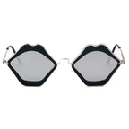 MADISON | Womens Fashion Funky Mouth Kissing Lip Shape Hippie Love Party Sunglasses