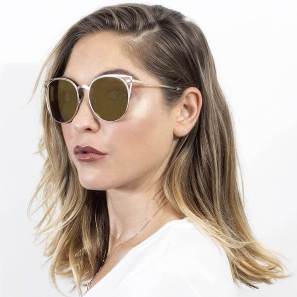CLAYTON | Women Round Petite Cat Eye Sunglasses Circle