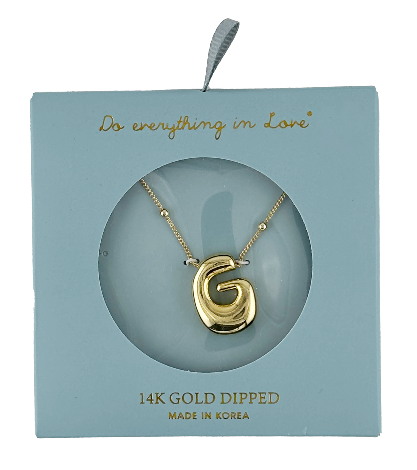 14K Gold Dipped Bold initial Necklace