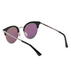 BILOXI | Women Half Frame Round Cat Eye Polarized Sunglasses