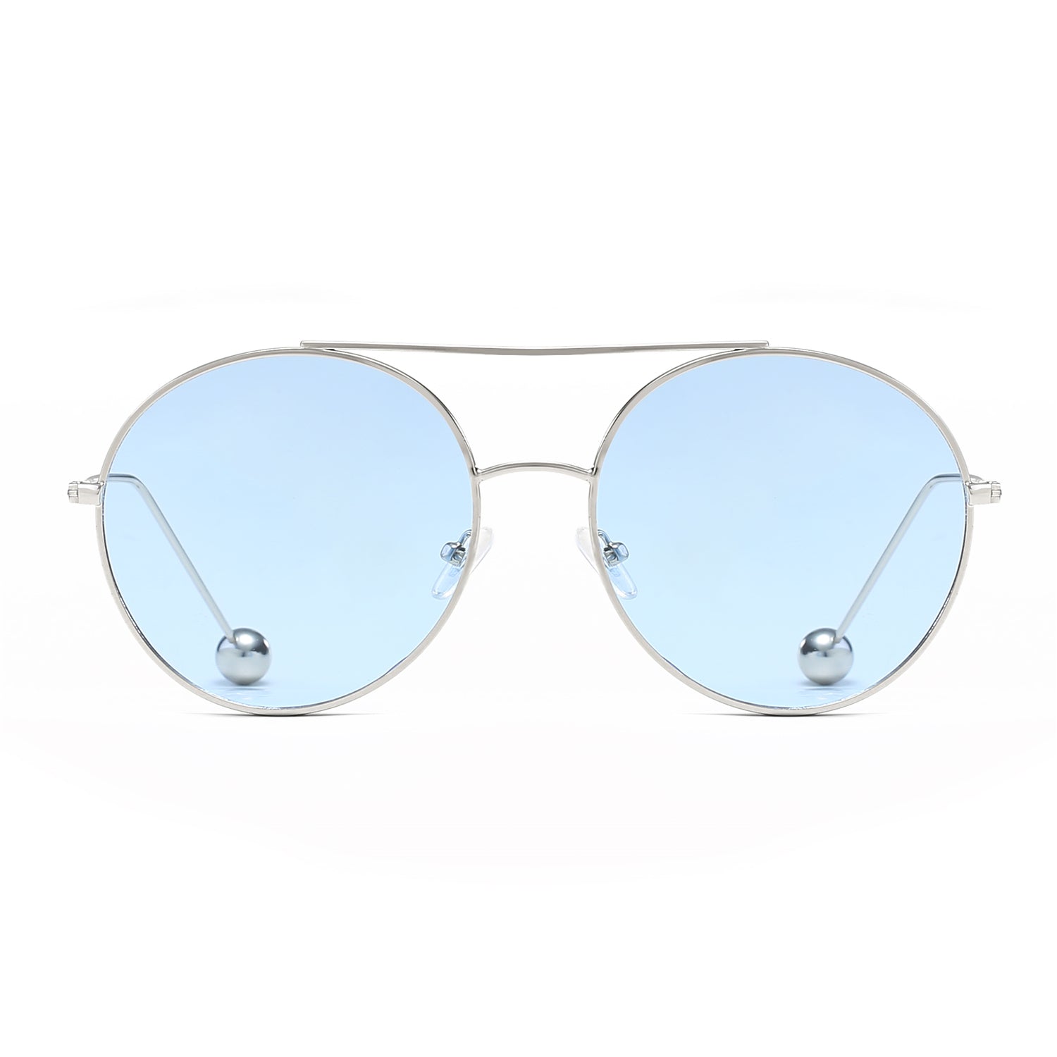 EUREKA | Unisex Round Tinted Lens Aviator Clear Glasses Balled Sunglasses
