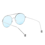 EUREKA | Unisex Round Tinted Lens Aviator Clear Glasses Balled Sunglasses