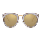 FERNDALE | Mirrored Polarized Lens Oversize Cat Eye Sunglasses