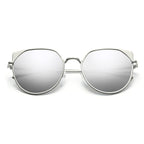 HERSHEY | Women's Flat Lens Metal Frame Cat Eye Sunglasses