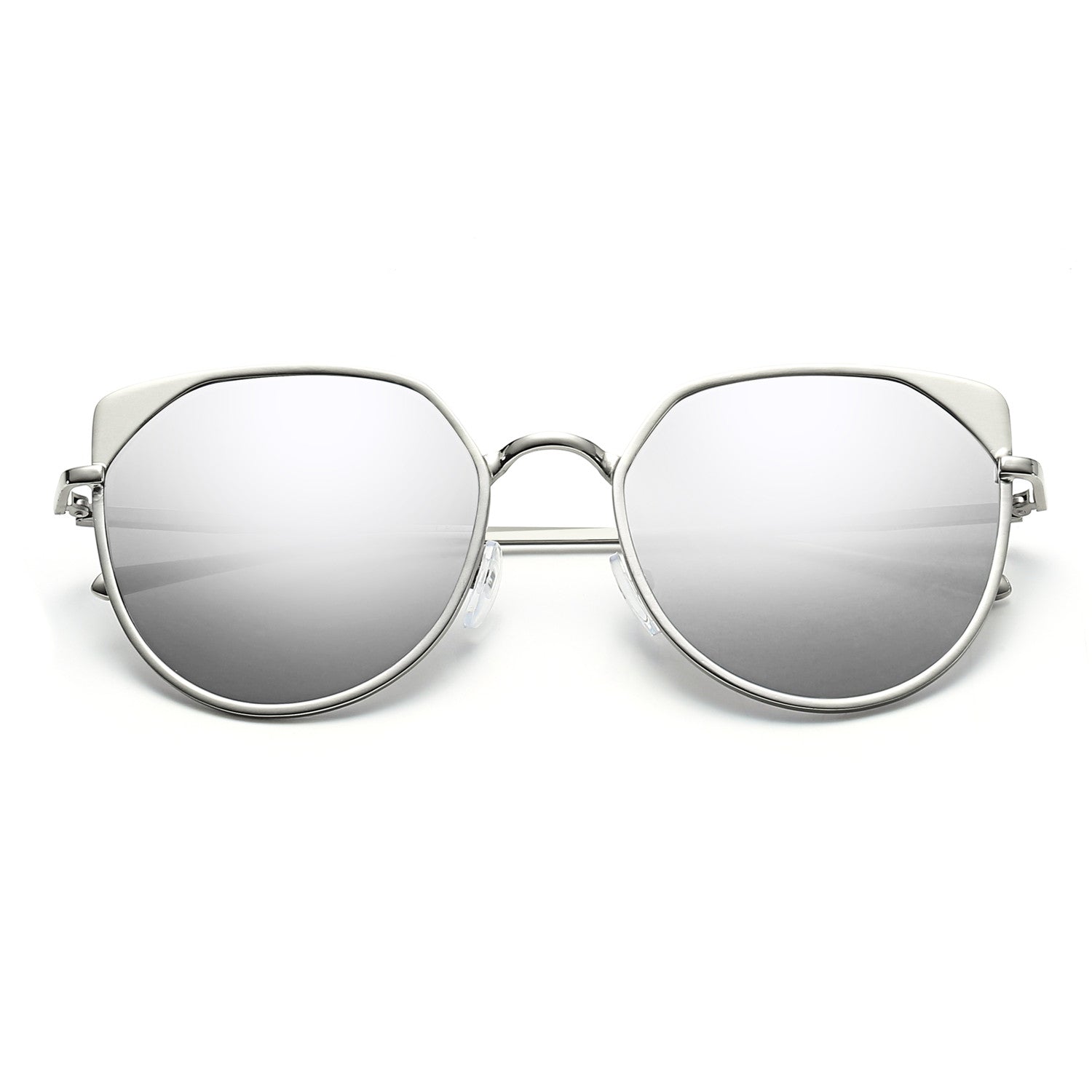 HERSHEY | Women's Flat Lens Metal Frame Cat Eye Sunglasses