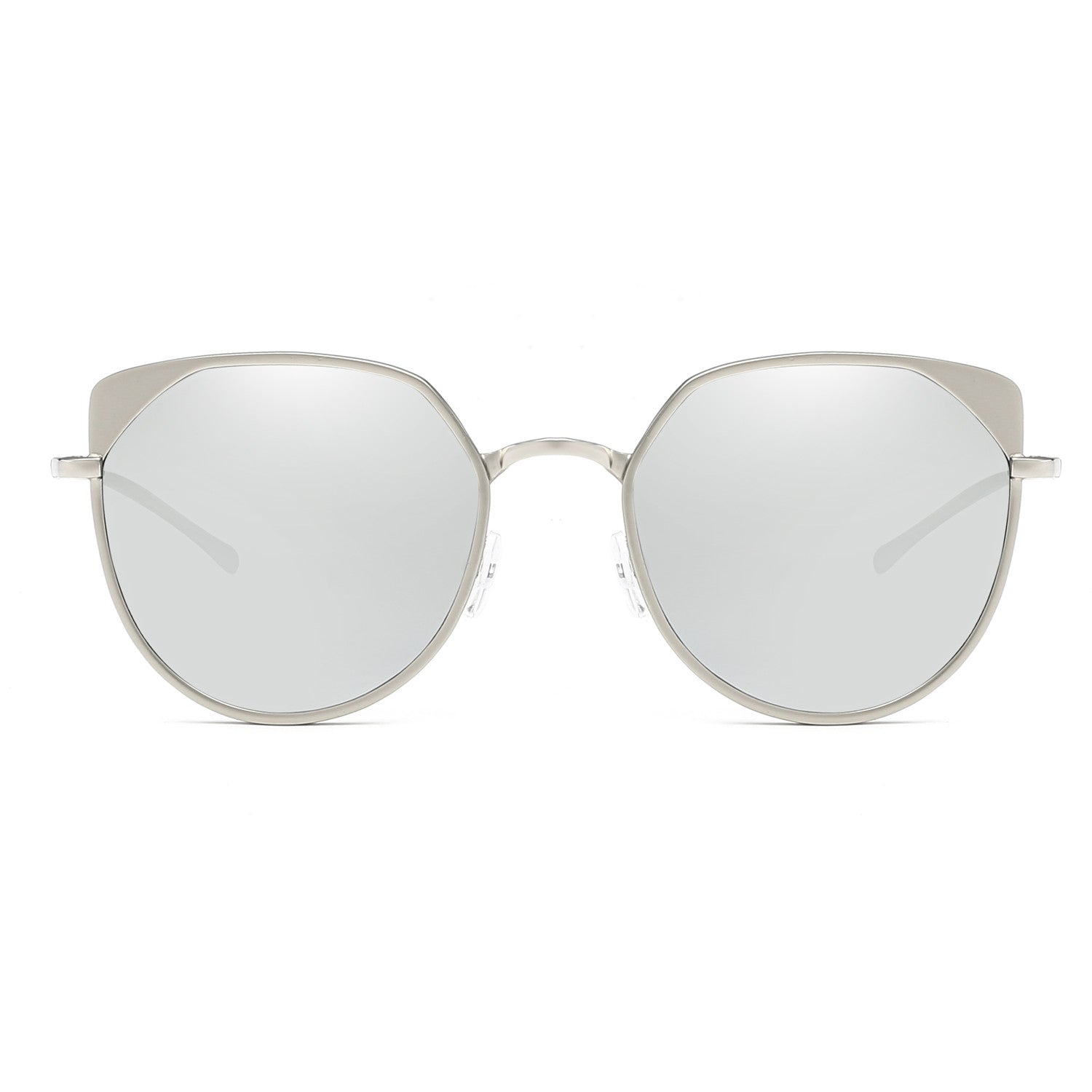 HERSHEY | Women's Flat Lens Metal Frame Cat Eye Sunglasses