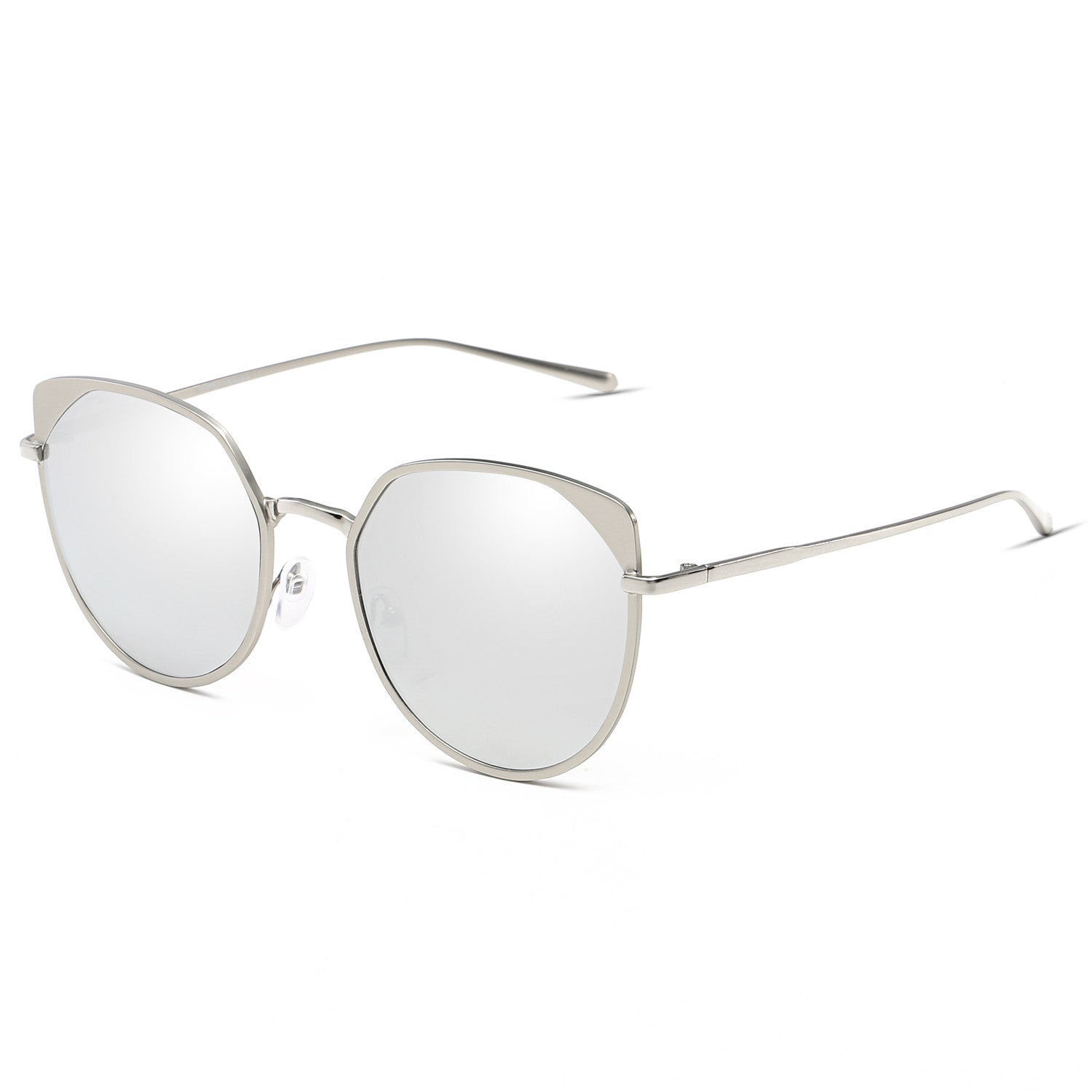 HERSHEY | Women's Flat Lens Metal Frame Cat Eye Sunglasses
