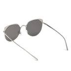 HERSHEY | Women's Flat Lens Metal Frame Cat Eye Sunglasses