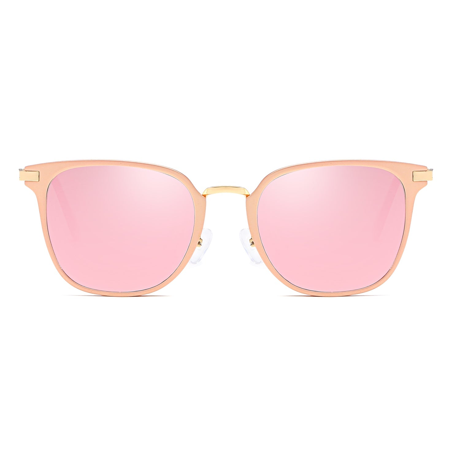 CAMBRIDGE | Pillowed Rectangle Flat Lens Horned Rim Sunglasses