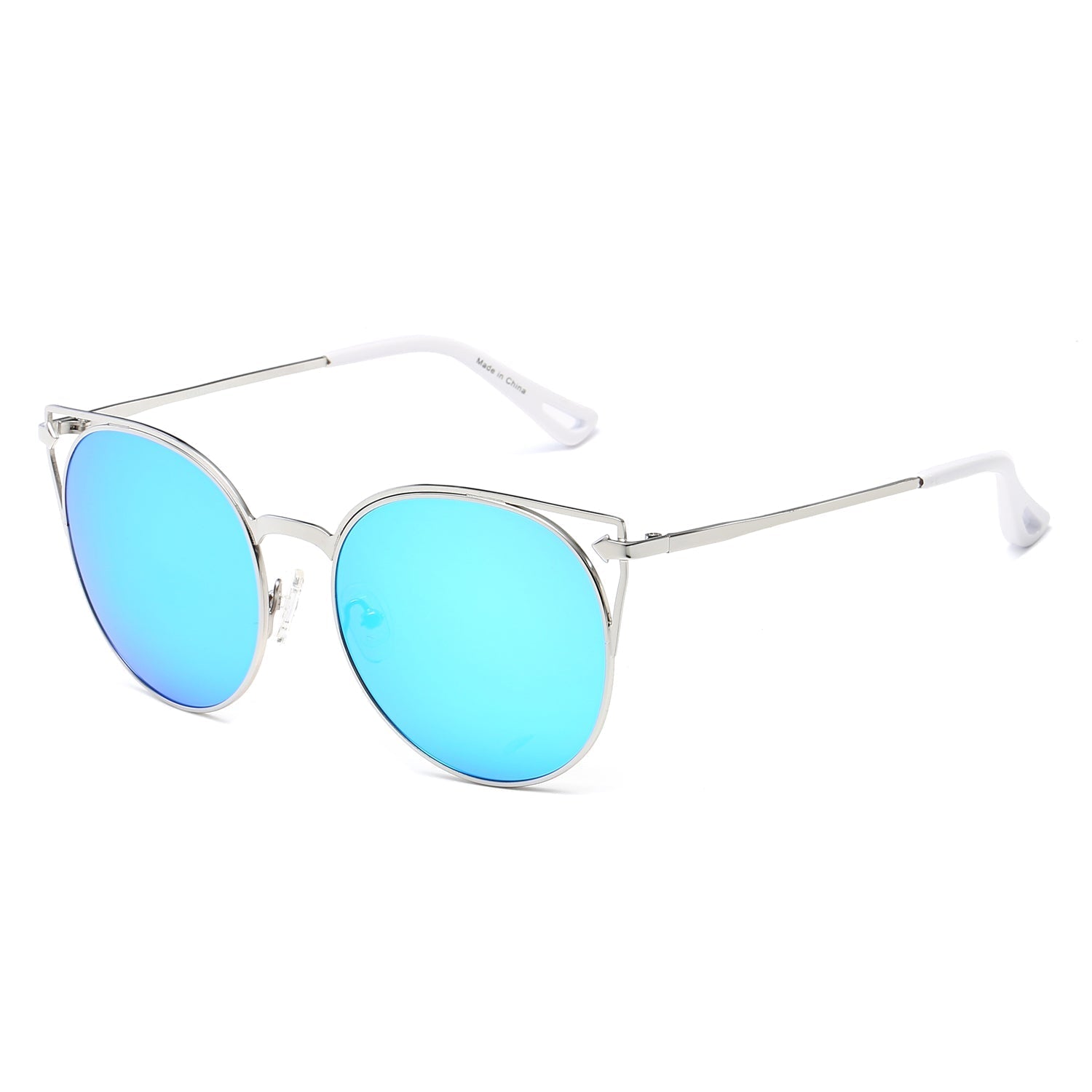 CLAYTON | Women Round Petite Cat Eye Sunglasses Circle