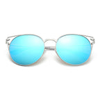 CLAYTON | Women Round Petite Cat Eye Sunglasses Circle