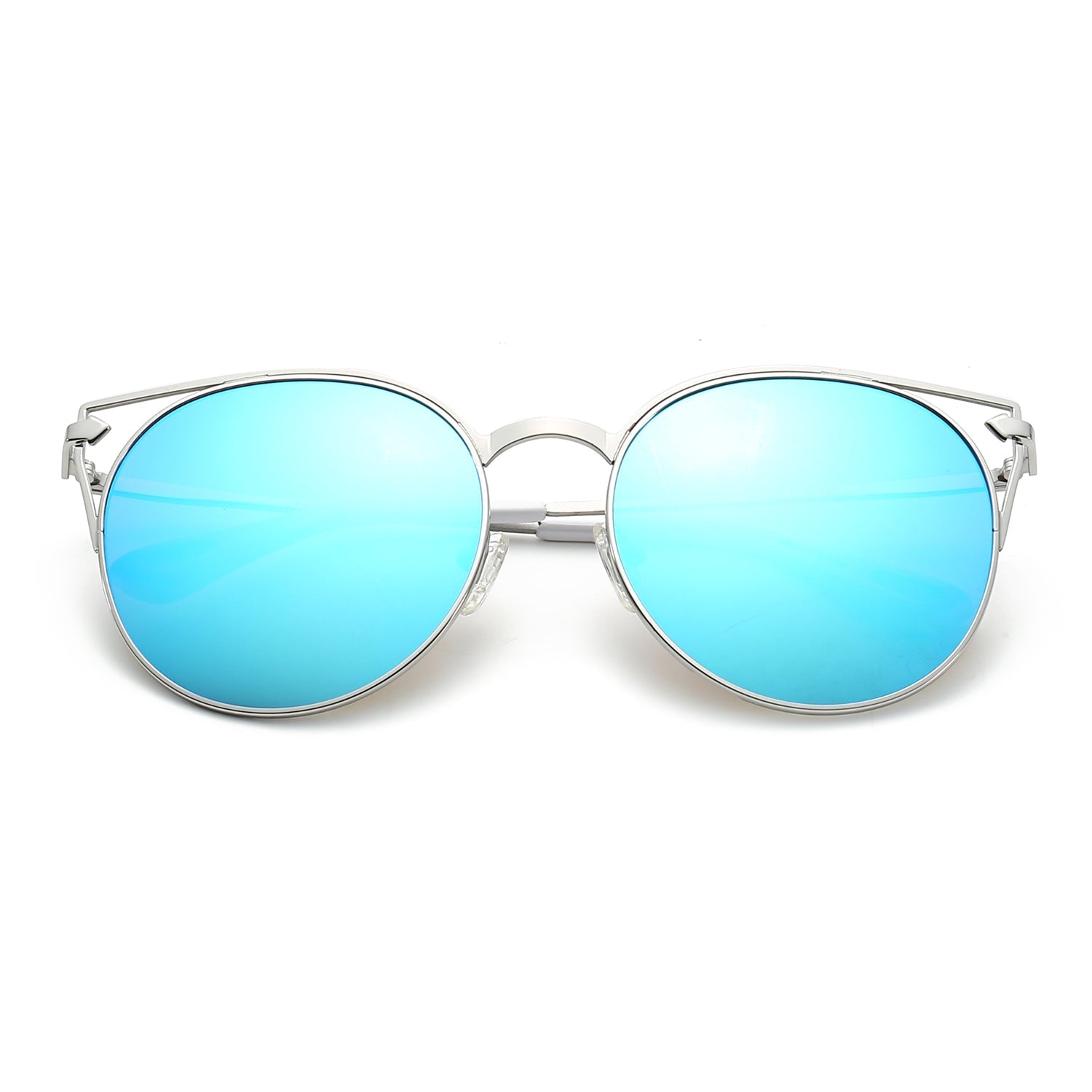 CLAYTON | Women Round Petite Cat Eye Sunglasses Circle