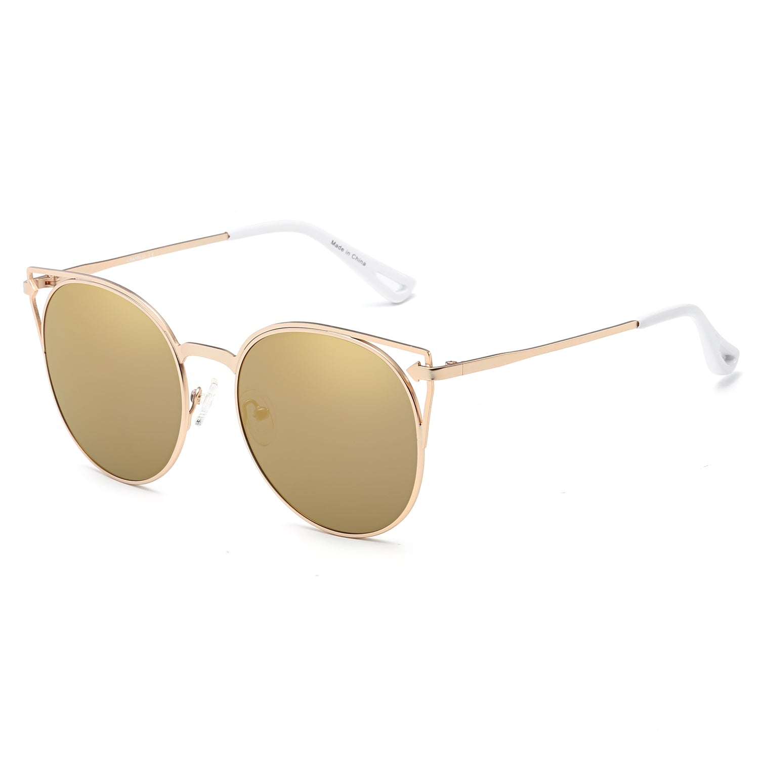CLAYTON | Women Round Petite Cat Eye Sunglasses Circle