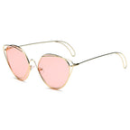 LISLE | Women Fashion Round Wire Art Cat Eye Sunglasses