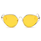 LISLE | Women Fashion Round Wire Art Cat Eye Sunglasses