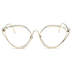 LISLE | Women Fashion Round Wire Art Cat Eye Sunglasses