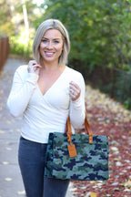 Quilted Structured Book Tote