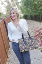 Quilted Structured Book Tote