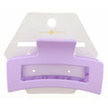 Large Lavender Rectangle Claw Hair Clip