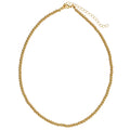18K Gold Plated Gold 4mm Ball Beaded Necklace