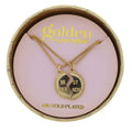 18K Gold Plated Round Box Chain Necklace with "Best Friends"s (2 Separate Necklaces)