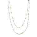 Gold 2 Layer Flat Handmade Chain Necklace