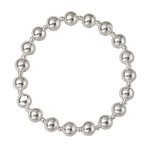 18K Gold Plated Ball Beaded Stretch Bracelet